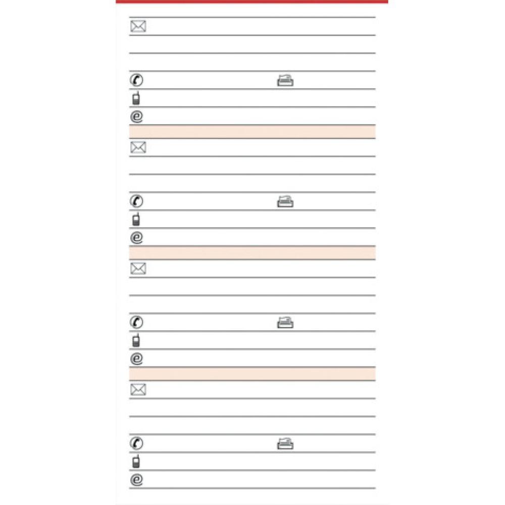 Ersatzeinlage Manager A5, Adresseinlagen 50 Blatt BSB 02-0052 (4000867011030)