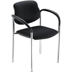 Besucherstuhl STYL4L-ARM-CRC inkl. Armlehnen schwarz NOWY STYL WCS08-002Z-AA (5900978013192)