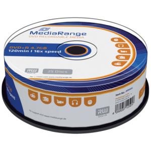 DVD+R 4.7GB 120Min 16-fach Spindel Packung mit 25 Stück MEDIARANGE MR404 (4260057125057)