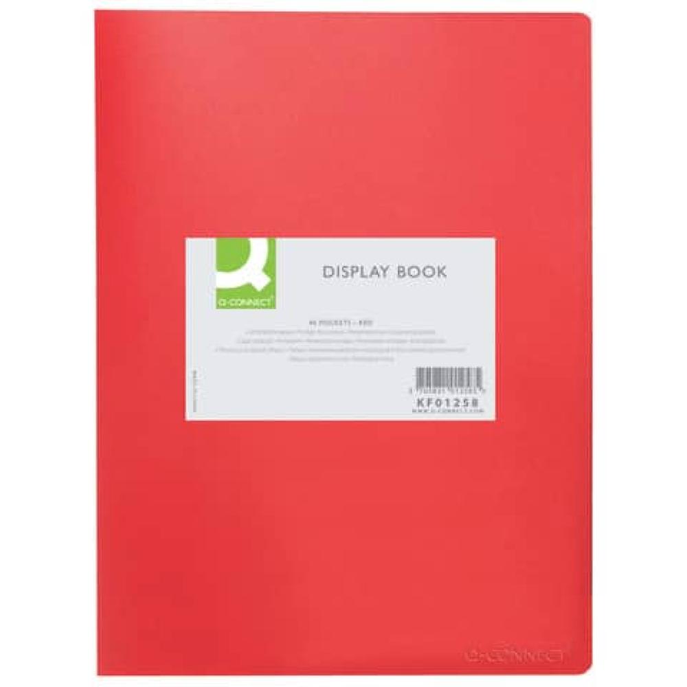 Sichtbuch 40 Hüllen Einband PP 450 mym rot Q-CONNECT KF01258 (5705831012585)