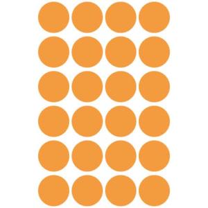 Markierungspunkte  18 mm 4 Blatt 96 Etiketten leuchtorange AVERY ZWECKFORM 3173 (4004182031735)