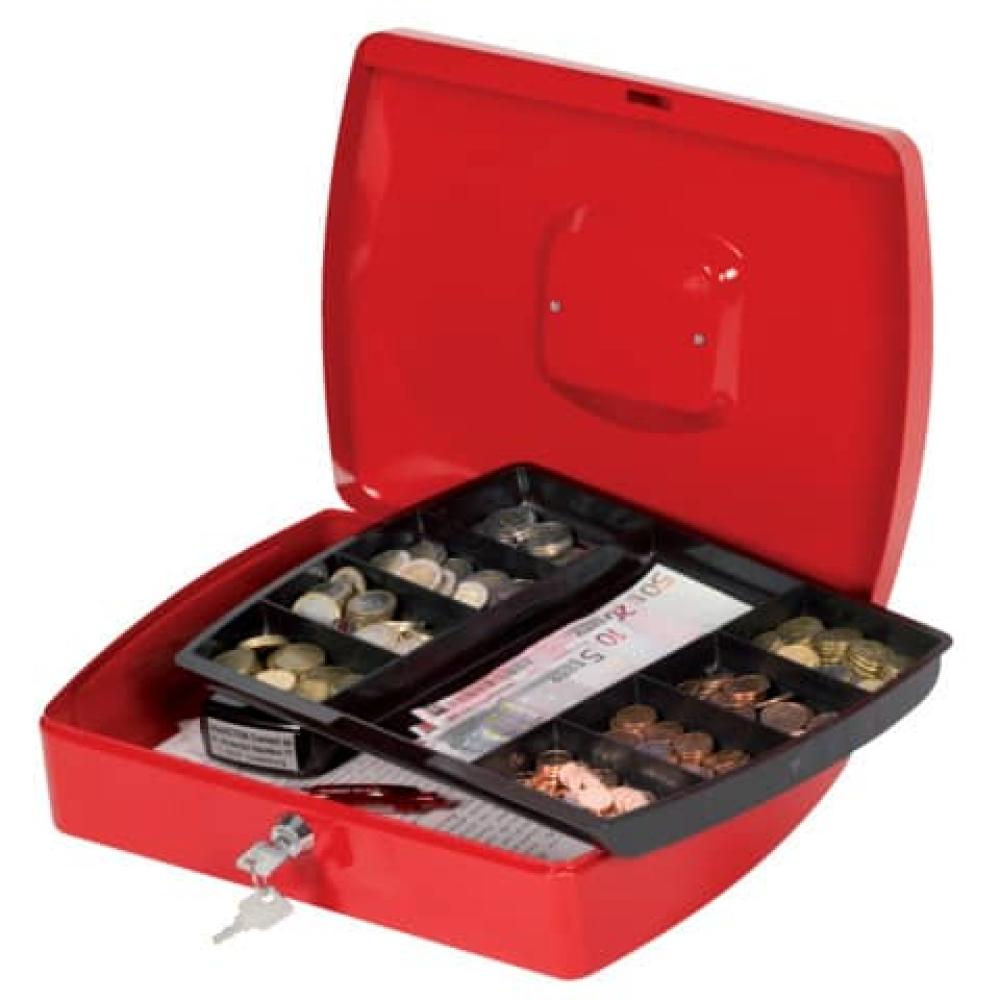 Geldkassette 325x235x85mm rot Q-CONNECT KF04253 (5705831042537)