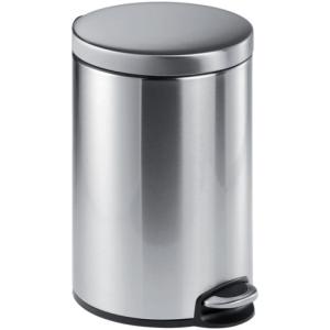 Treteimer Edelstahl rund 400x310 mmx 250 mm 12 l metallic silber DURABLE 3401 23 (4005546301976)
