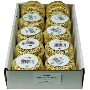 Cordonettkordel 2 mmx10 m gold GOLDINA 4011 002015 1010/ (4008953006670)