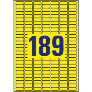 Etiketten 25,4x10 mm gelb 3.780 Etiketten 20 Blatt wiederablösbar AVERY ZWECKFORM L6037-20 (4004182060377)