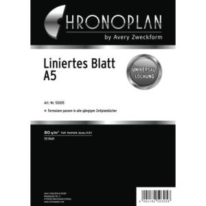 Ersatzeinlage liniert A5, 50 Blatt CHRONOPLAN 50305 (4004182503058)