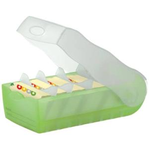 Karteibox CROCO A8 quer für 500 Karten grün-transluzent HAN 998-603 (4012473998001)