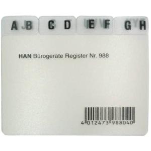 Han Karteikartenregister A-z Transparent 988 (4012473988040)