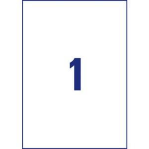 220 Avery Zweckform Etiketten 3478-200 Weiß 210,0 X 297,0 Mm (4004182249628)