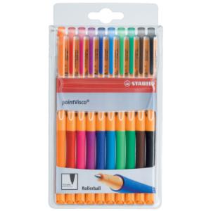 Stabilo Pointvisco Gelschreiber Orange 0,5 Mm, Schreibfarbe: Farbsortiert, 10 St. 1099/10 (4006381360630)