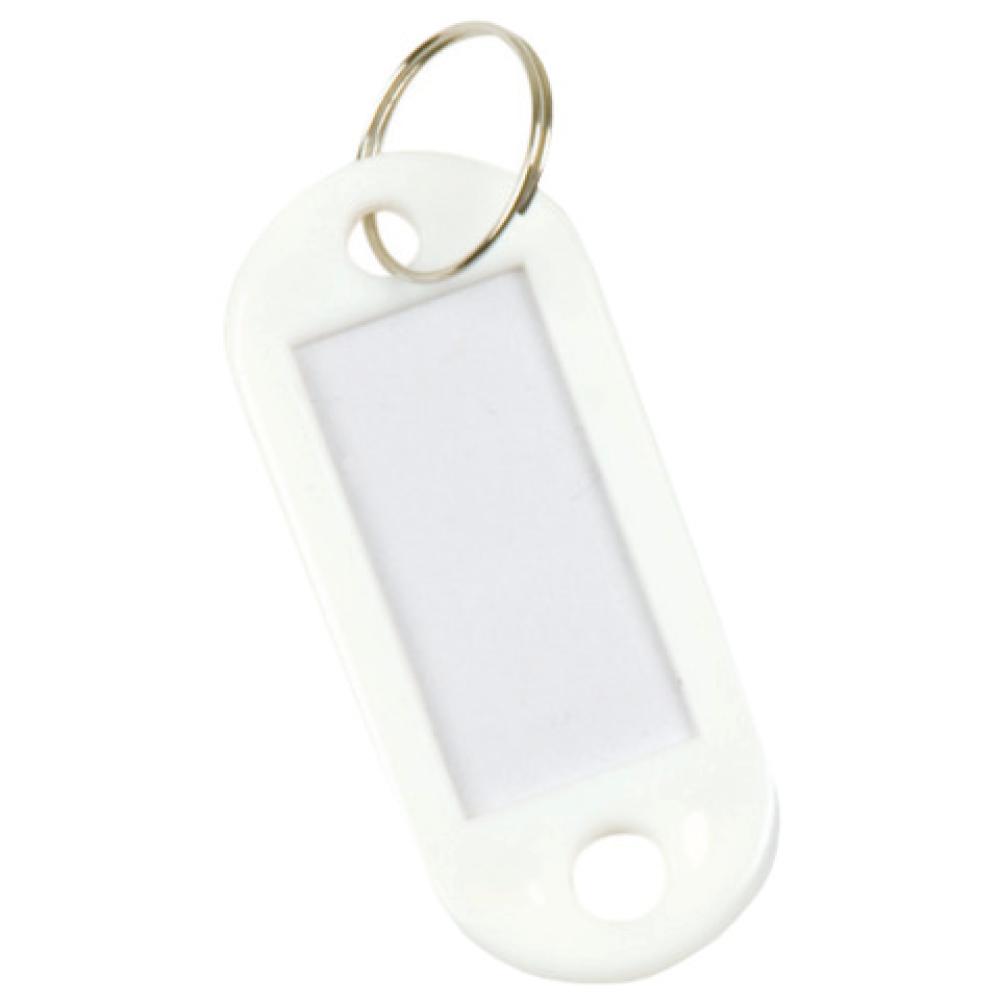 Schlüsselanhänger weiß 10 Stück Q-CONNECT KF10874 (5705831108745)