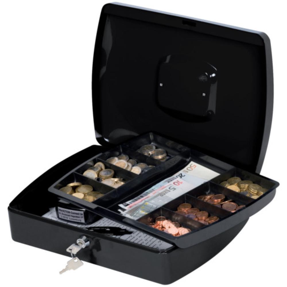 Geldkassette 325x235x85 mm schwarz Q-CONNECT KF02604 (5705831026049)