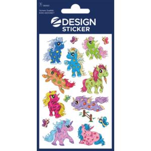Z-Design Glitter Sticker Einhorn 1 Bogen 15 Sticker AVERY ZWECKFORM 56063 (4004182560631)