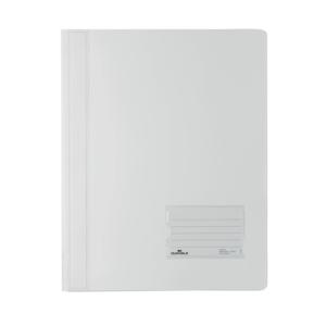 Schnellhefter DURALUX A4 überbreit transluzente Folie weiß DURABLE 2680 02 (4005546201603)