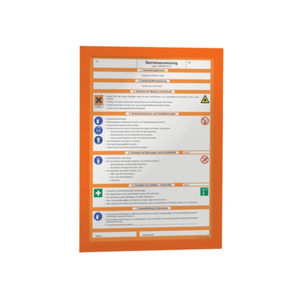 Magnetrahmen DURAFRAME, DIN A4, orange DURABLE 4872-09 (4005546405223)