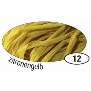Naturbast Raffia matt zitronengelb 50 g FOLIA 9012 (4001868090123)
