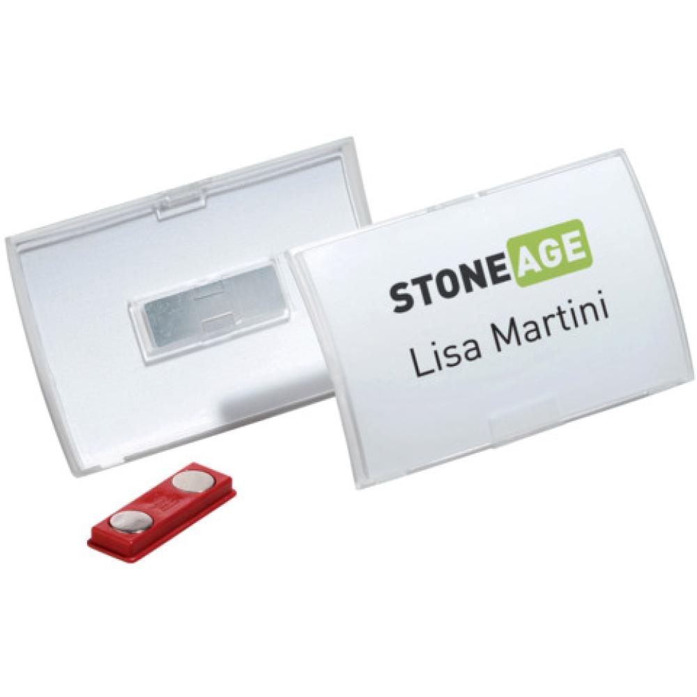 Namensschild Click Fold, mit Magnet, 90 x 54 mm DURABLE 8215-19 (4005546803067)