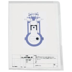 Sichthülle A4 hoch Hartfolie glänzend 0,15 mm transparent DURABLE 2339 19 ()