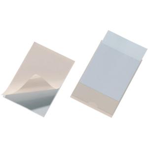 Selbstklebetasche POCKETFIX 105x74 mm seitlich offen transparent 10 Stück DURABLE 8077 19 (4005546889283)