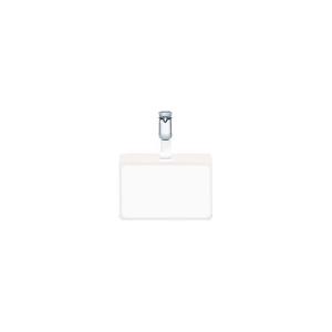 Namensschild mit drehbarem Clip transparent 90x60 mm 25 Stück DURABLE 8106 19 (4005546811062)