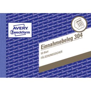 Avery Zweckform Einnahmebeleg Formularbuch 304 (4004182003046)