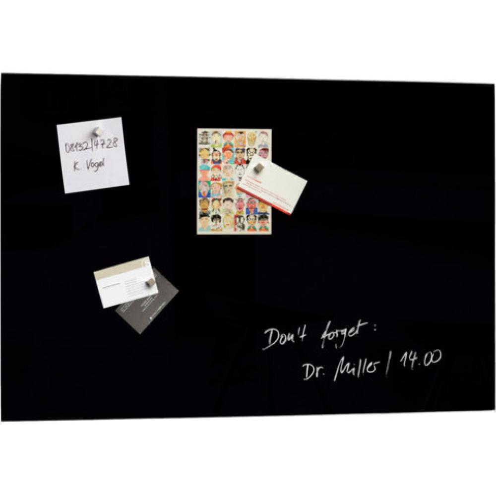 Glas-Magnetboard Artverum schwarz 60x40 cm SIGEL GL120 (4004360887680)