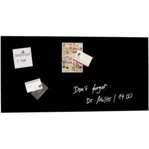 Glas-Magnetboard Artverum schwarz 91x46 cm SIGEL GL145 (4004360857935)