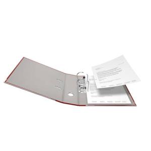 FALKEN Ordner Vegan rot DIN A4 Rückenbreite 8cm