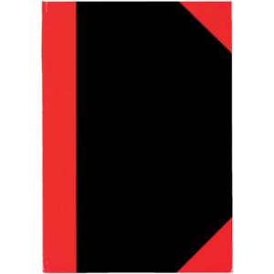 Kladde A4, kariert Hardcover schwarz rot 192 Seiten STYLEX 29114 (4044186291148)