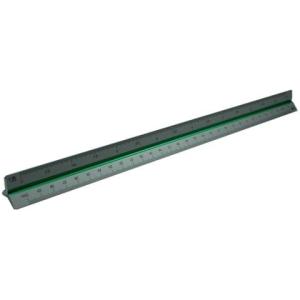 Präzisions-Dreikantmaßstab 195 Aluminium 30 cm  24 mm Teilung DIN RUMOLD 195/DIN/30 (4012108170604)