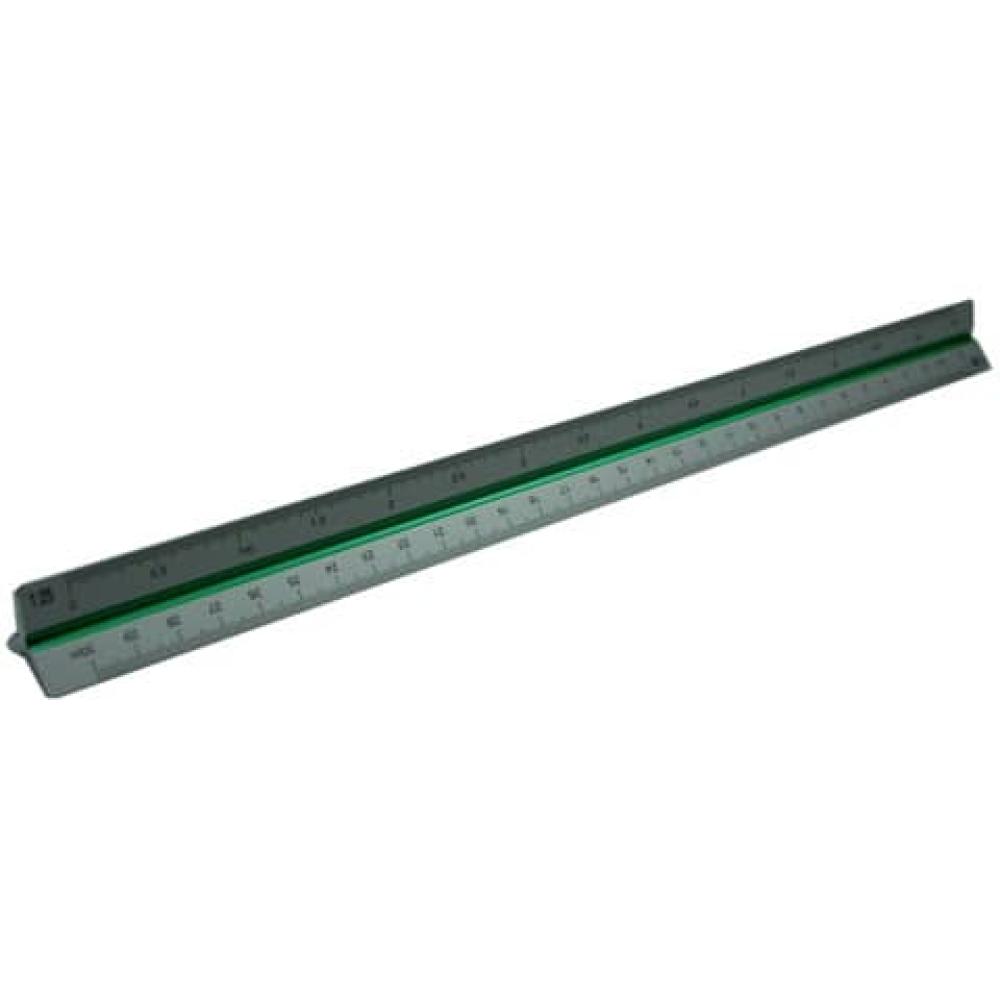 Präzisions-Dreikantmaßstab 195 Aluminium 30 cm  24 mm Teilung DIN RUMOLD 195/DIN/30 (4012108170604)