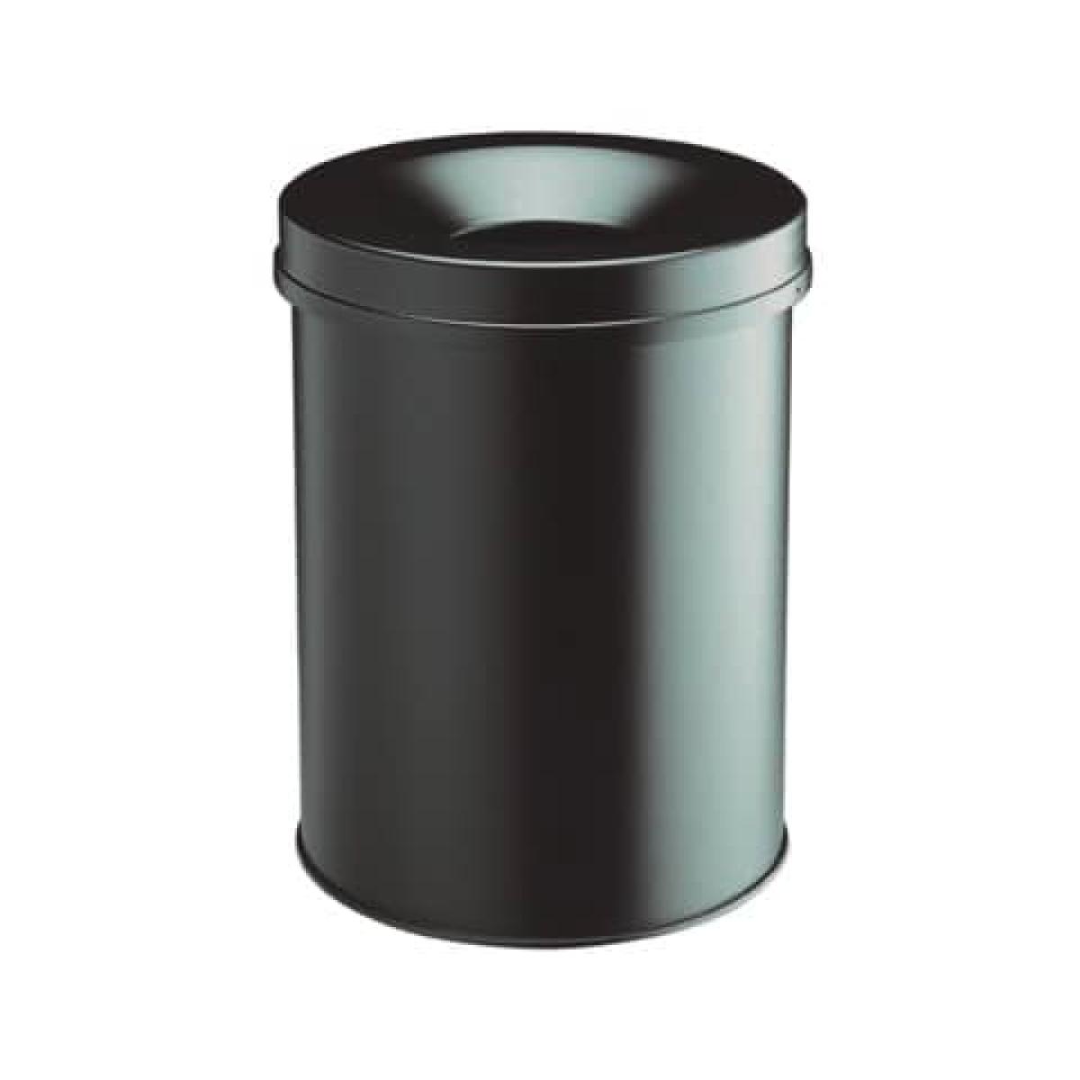 DURABLE Papierkorb Safe rund 15 Liter schwarz 330501 (4005546988504)
