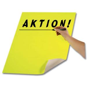 Plakatkarton 48x68 cm zitronengelb FOLIA 65125 (4001868651232)