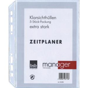 Ersatzhülle Manager A5, 5er Pack extra stark BSB 02-0092 (4000867287138)