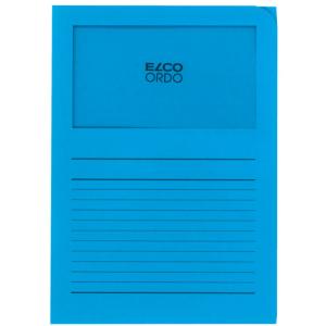 Sichtmappen Ordo classico blau 120g 100 Stück Sichtfenster und Linien ELCO 29489.32 (7610425980202)