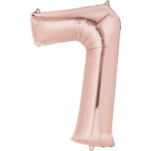 Folienballon XXL Zahl 7 rose gold 9906282 (0026635362184)