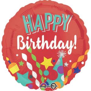 Folienballon Happy Birthday  43 cm 3514301 (0026635351430)