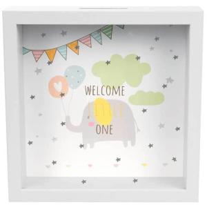 Bilderrahmen Spardose Wunscherfüller Baby Welcome little one 18x18x5 cm GOLDBUCH 92 0082 (4045352920824)