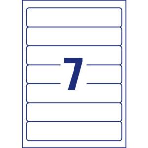 Home Office Ordnerrücken-Etiketten schmal kurz 38x192 mm weiß 70 Etiketten AVERY ZWECKFORM L4760-10 (4004182433102)