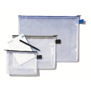 Reißverschlusstasche Mesh Bags, DIN A4, PVC, schwarz Rexel 1300260 (4013702023600)