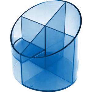 Schreibtischboy Economy 4tlg. blau-transparent HELIT H6390230 (4012086006797)