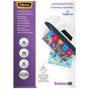 Laminierfolie Enhance A3, glänzend 80 mym 100 Stück FELLOWES 5306207 (0077511530623)