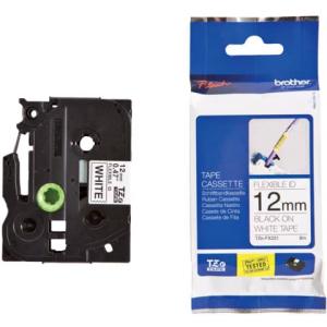 TZe-FX231 Schriftbandkassette laminiert 12 mmx8 m schwarz auf weiß BROTHER TZEFX231 (4977766608602)