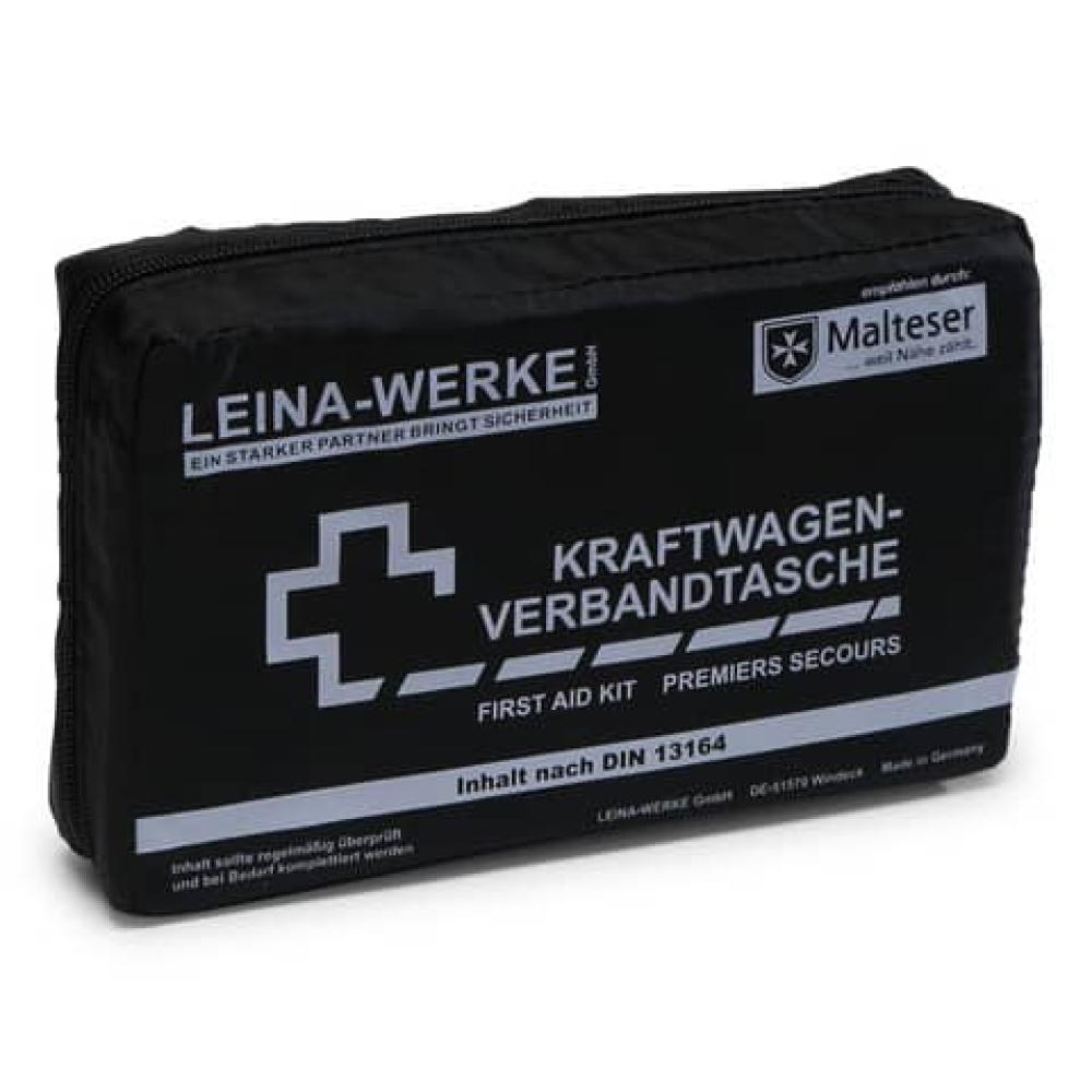 KFZ-Verbandtaschen Compact DIN 13164:2022 schwarz LEINA-WERKE 11002 (4011166110027)
