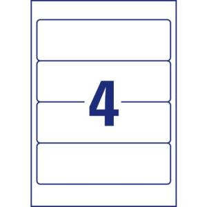 40 Avery Zweckform Ordneretiketten Weiß L4761-10 (4004182433096)