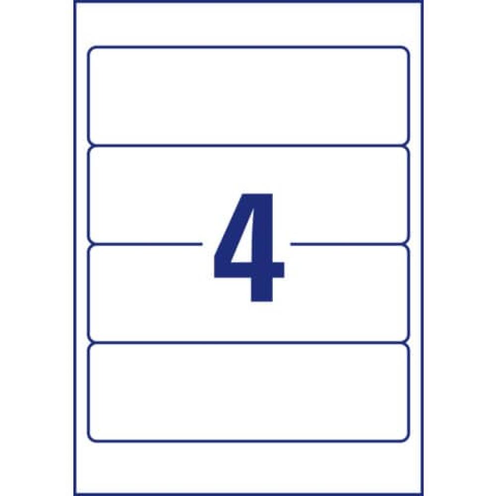 40 Avery Zweckform Ordneretiketten Weiß L4761-10 (4004182433096)