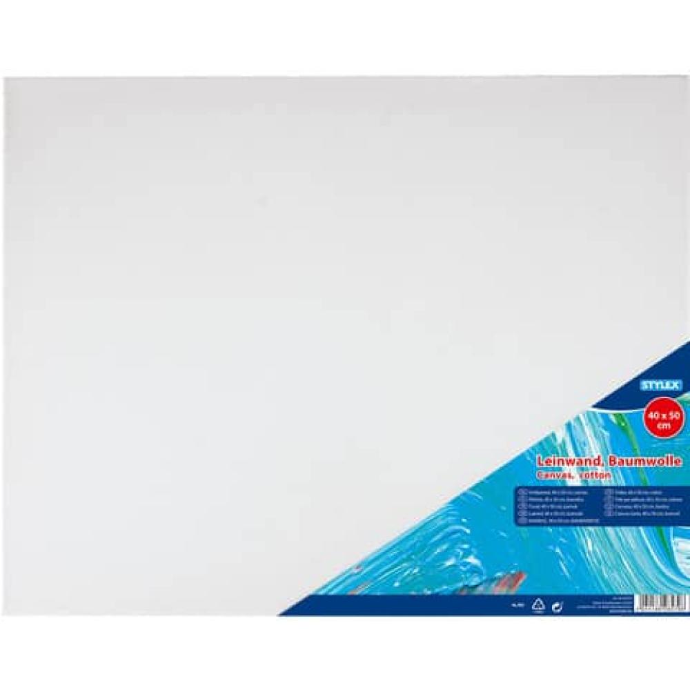 Keilrahmen bespannt 40x50 cm weiß STYLEX 28579 (4044186285796)