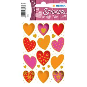 Sticker DECOR Herzen Goldprägung HERMA 3618 (4008705036184)