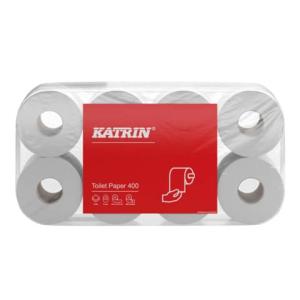 Toilettenpapier Classic Toilet 400 2-lagig weiß 6x 8 Rollen a 400 Blatt KATRIN 14293 (6414301014293)