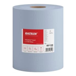 2 Katrin Putztuchrollen L2 Blue 2-lagig Blau, 500 Blätter 481108 (4004231481108)